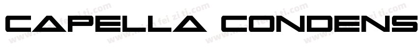 Capella Condensed Bold字体转换